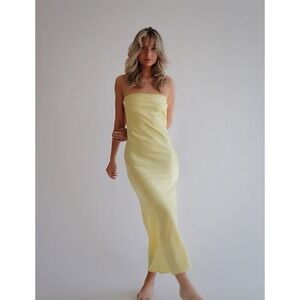 Wicked Lovely Jane Dress In Lemon Size small